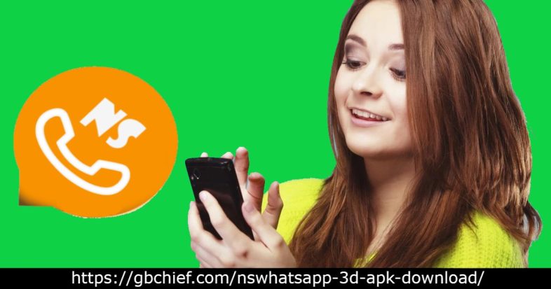 Screenshot Of Girl Using NSWhatsApp 3D APK